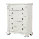 Promenade Wire Brushed White Chest - Ornate Home