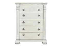 Promenade Wire Brushed White Chest - Ornate Home