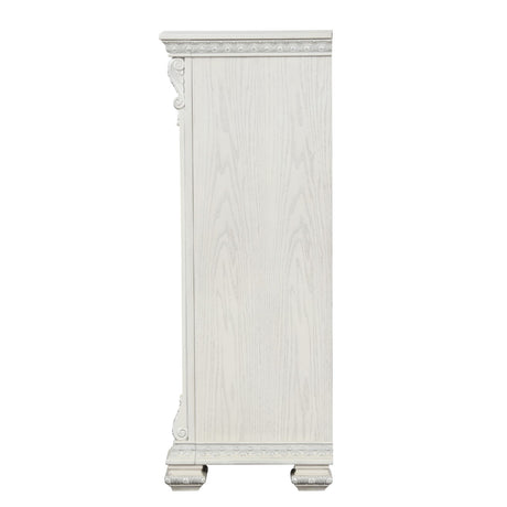 Promenade Wire Brushed White Chest - Ornate Home