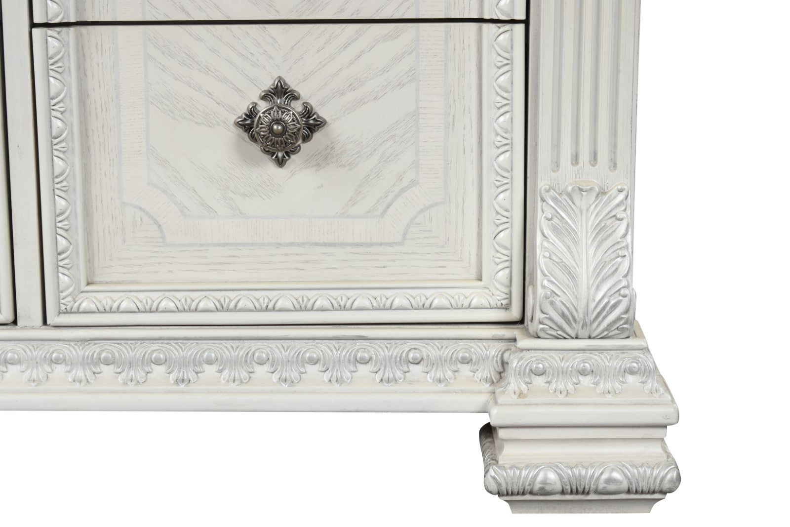 Promenade Wire Brushed White Chest - Ornate Home