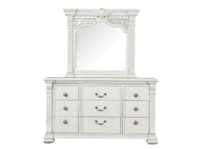 Promenade Wire Brushed White Dresser - Ornate Home