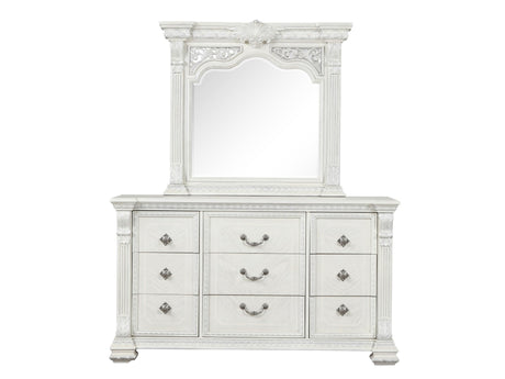 Promenade Wire Brushed White Dresser - Ornate Home