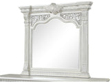 Promenade Wire Brushed White Mirror - Ornate Home