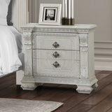 Promenade Wire Brushed White Nightstand - Ornate Home