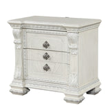 Promenade Wire Brushed White Nightstand - Ornate Home
