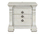 Promenade Wire Brushed White Nightstand - Ornate Home