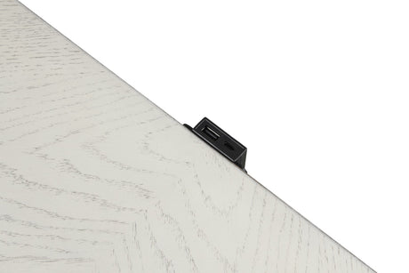 Promenade Wire Brushed White Nightstand - Ornate Home