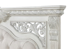 Promenade Wire Brushed White Queen 4 Piece Bedroom Set - Ornate Home
