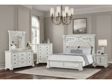 Promenade Wire Brushed White Queen 5 Piece Bedroom Set w/Chest - Ornate Home