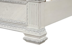 Promenade Wire Brushed White Queen 5 Piece Bedroom Set w/Chest - Ornate Home