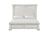 Promenade Wire Brushed White Queen Bed - Ornate Home