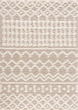 Prompton Cream Plush Area Rug - Ornate Home
