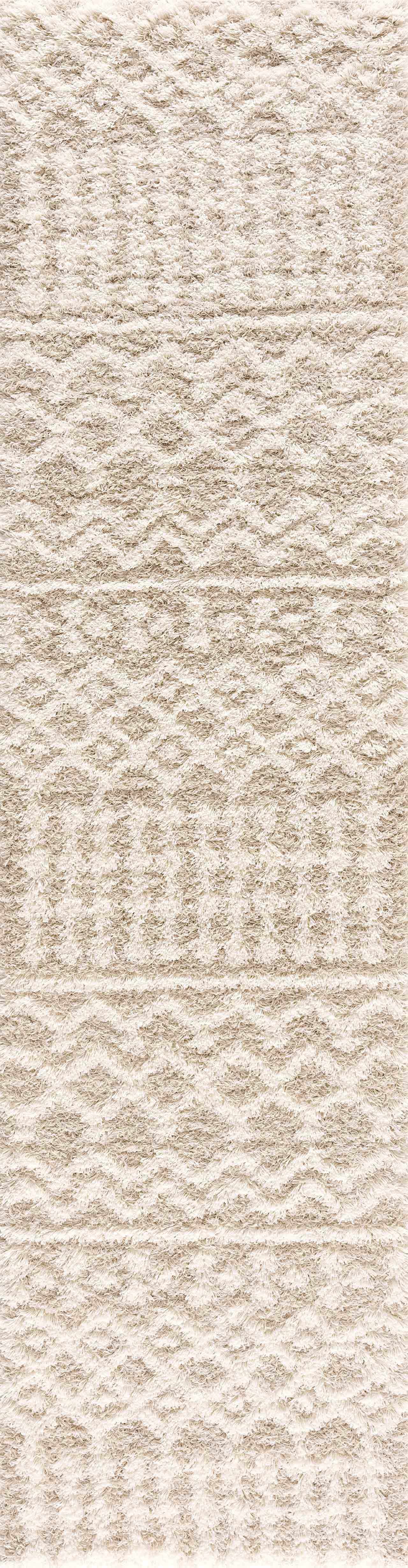 Prompton Cream Plush Area Rug - Ornate Home