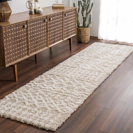 Prompton Cream Plush Area Rug - Ornate Home