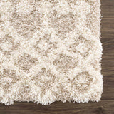 Prompton Cream Plush Area Rug - Ornate Home