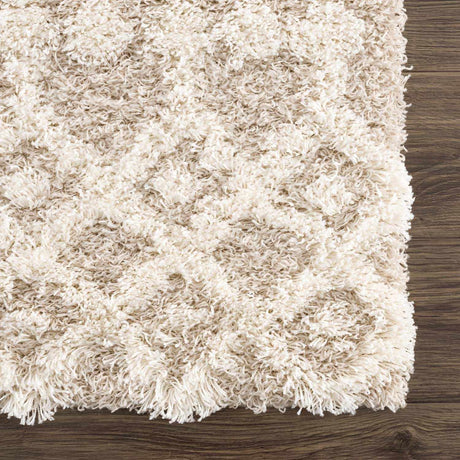 Prompton Cream Plush Area Rug - Ornate Home