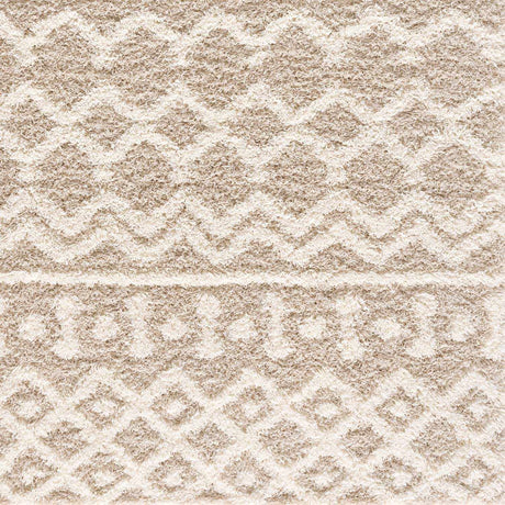 Prompton Cream Plush Area Rug - Ornate Home