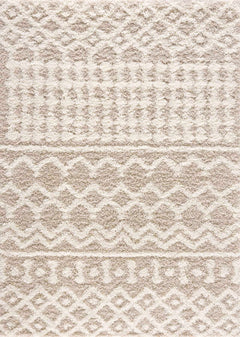Prompton Cream Plush Area Rug - Ornate Home