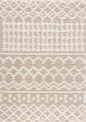 Prompton Cream Plush Area Rug - Ornate Home