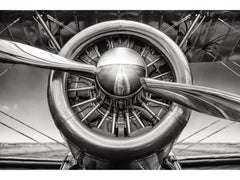 Propeller 2 Tempered Glass w / Foil Wall Art - Ornate Home