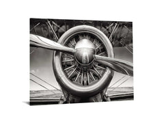 Propeller 2 Tempered Glass w / Foil Wall Art - Ornate Home