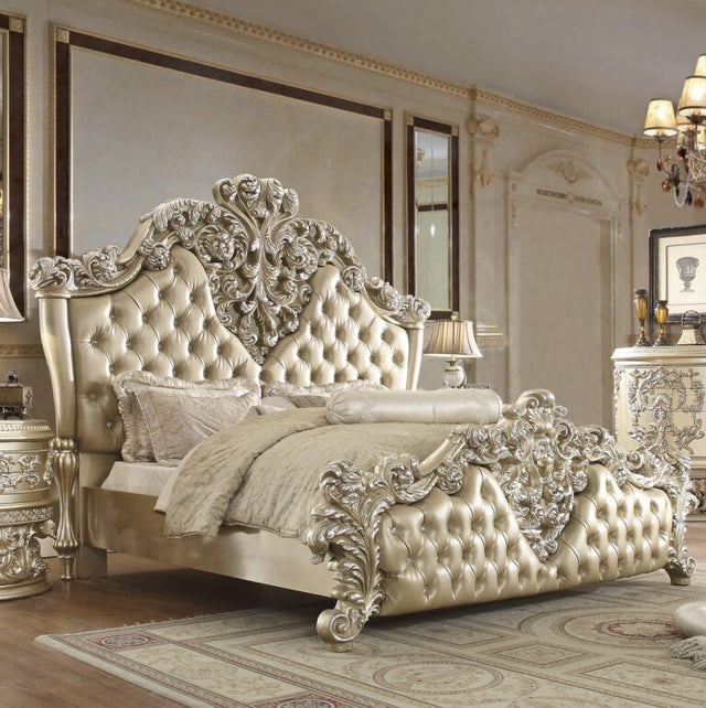 Prosecco Champagne California King Bed / HD-8022 - Ornate Home