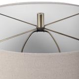 Prospect Blue/Brown/White Striped Accent Lamp - Ornate Home