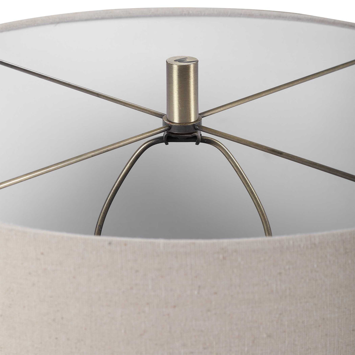 Prospect Blue/Brown/White Striped Accent Lamp - Ornate Home