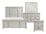 Providence Light Gray 4-piece Queen Bedroom Set - Ornate Home