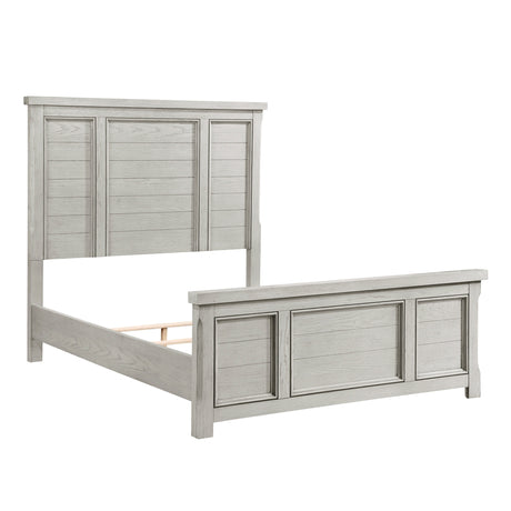 Providence Light Gray Eastern King Bed - Ornate Home