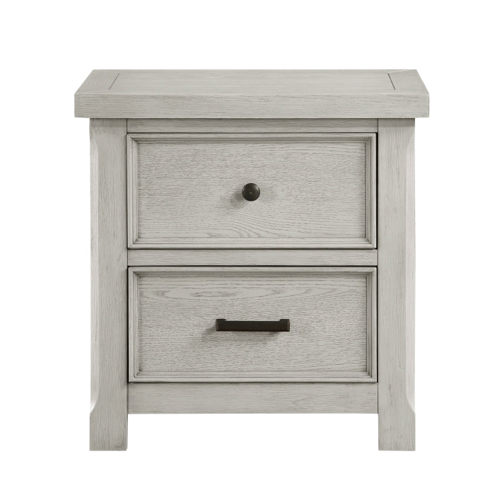 Providence Light Gray Nightstand - Ornate Home