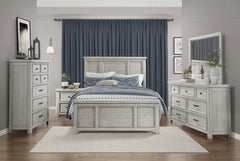 Providence Light Gray Queen Bed - Ornate Home