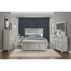 Providence Light Gray Queen Bed - Ornate Home