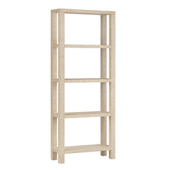 Providence Tan 4 Shelf Rafia Etagere - Ornate Home