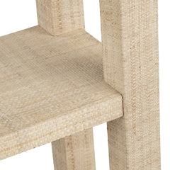 Providence Tan 4 Shelf Rafia Etagere - Ornate Home