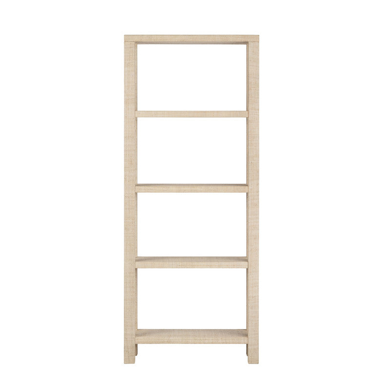 Providence Tan 4 Shelf Rafia Etagere - Ornate Home