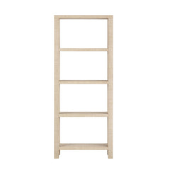 Providence Tan 4 Shelf Rafia Etagere - Ornate Home