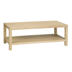 Providence Tan Rafia Cocktail Table - Ornate Home