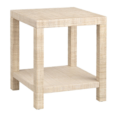 Providence Tan Rafia End Table - Ornate Home