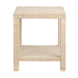 Providence Tan Rafia End Table - Ornate Home