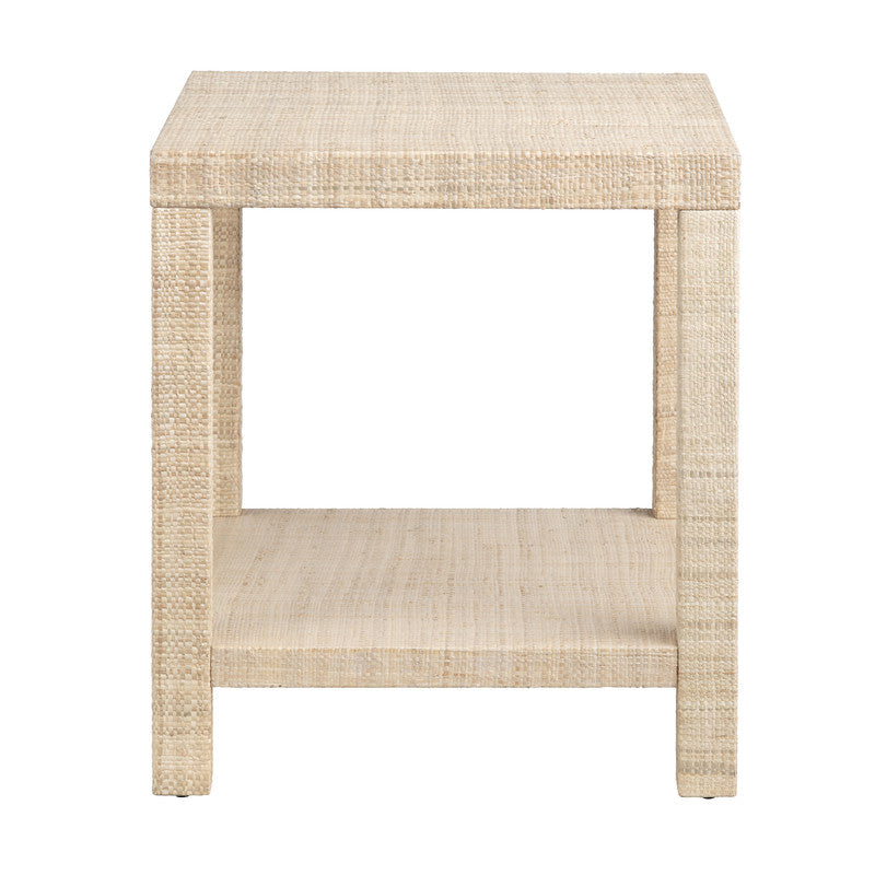 Providence Tan Rafia End Table - Ornate Home