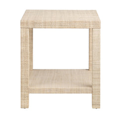 Providence Tan Rafia End Table - Ornate Home
