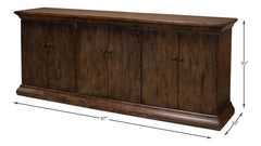 Provincial Brown Storage Sideboard - Ornate Home