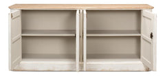 Provincial Living White Sideboard (4 Door) - Ornate Home