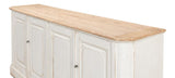 Provincial Living White Sideboard (4 Door) - Ornate Home