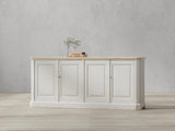 Provincial Living White Sideboard (4 Door) - Ornate Home