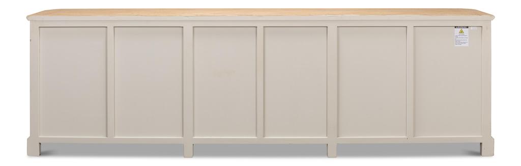 Provincial Living White Sideboard (6 Door) - Ornate Home