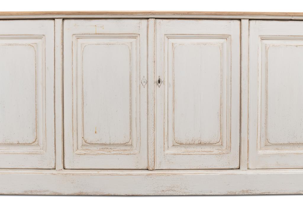 Provincial Living White Sideboard (6 Door) - Ornate Home