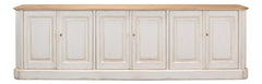 Provincial Living White Sideboard (6 Door) - Ornate Home