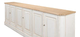 Provincial Living White Sideboard (6 Door) - Ornate Home